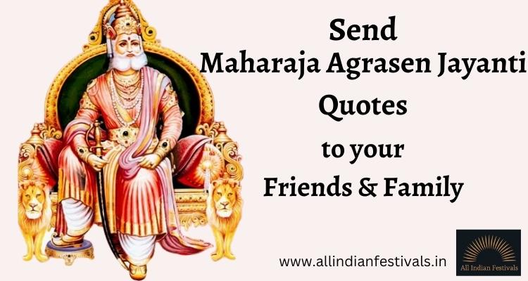Maharaja Agrasen Jayanti Quotes