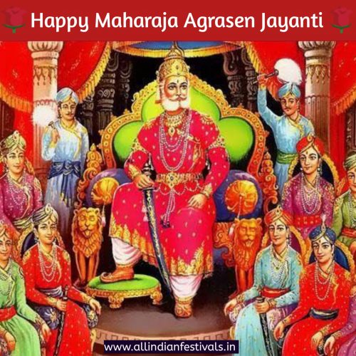 Maharaja Agrasen Jayanti Wishes Image